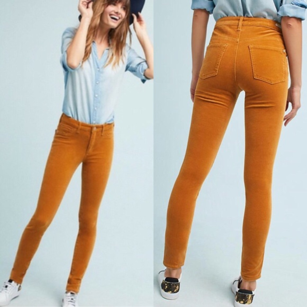 Pilcro Mustard corduroy pants